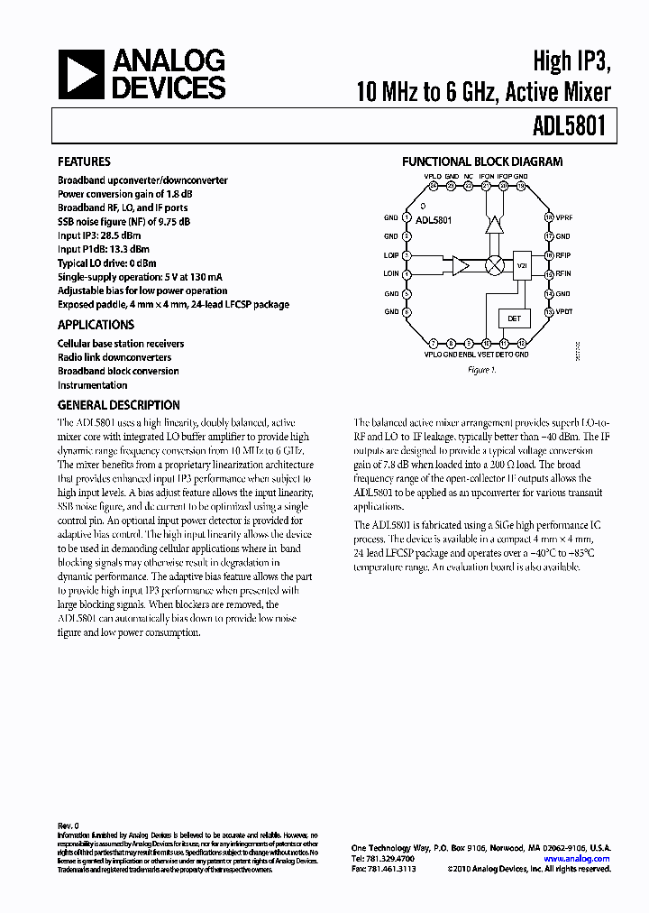 ADL5801_4973401.PDF Datasheet