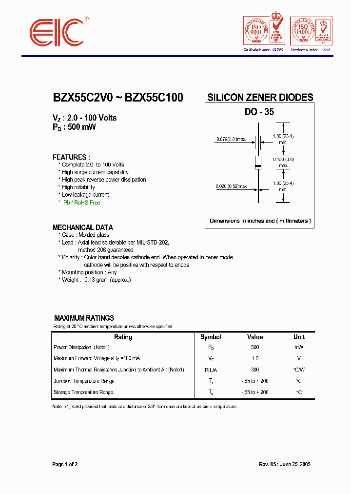 BZX55C2V0_4973543.PDF Datasheet