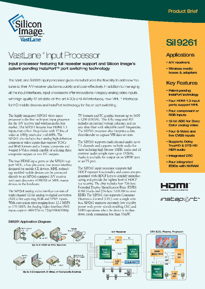 SII9261_4974434.PDF Datasheet