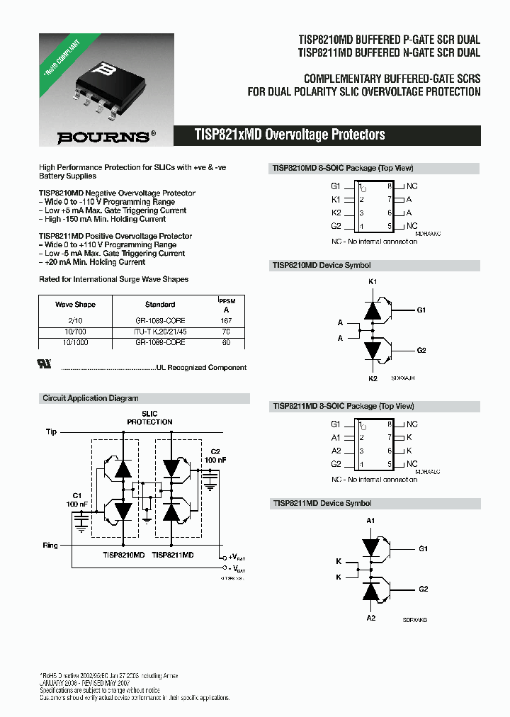 TISP8210MDR-S_4974729.PDF Datasheet
