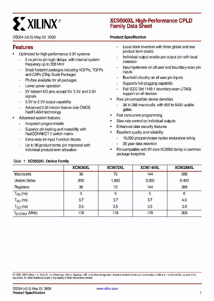 XC9572XL_4975208.PDF Datasheet