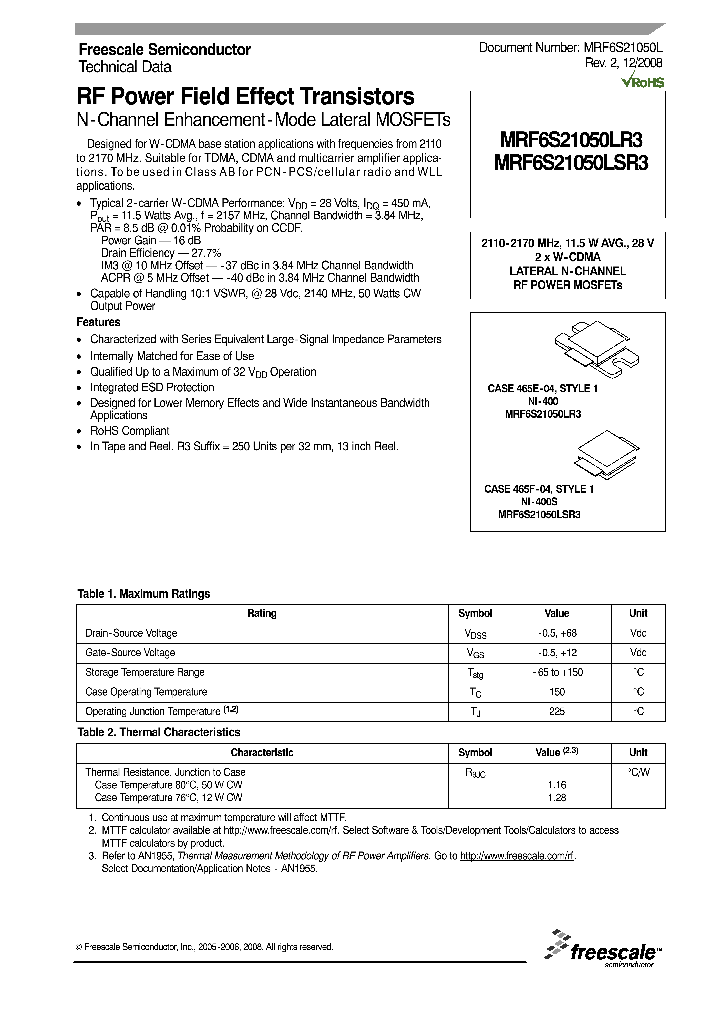 MRF6S21050LR3_4975957.PDF Datasheet