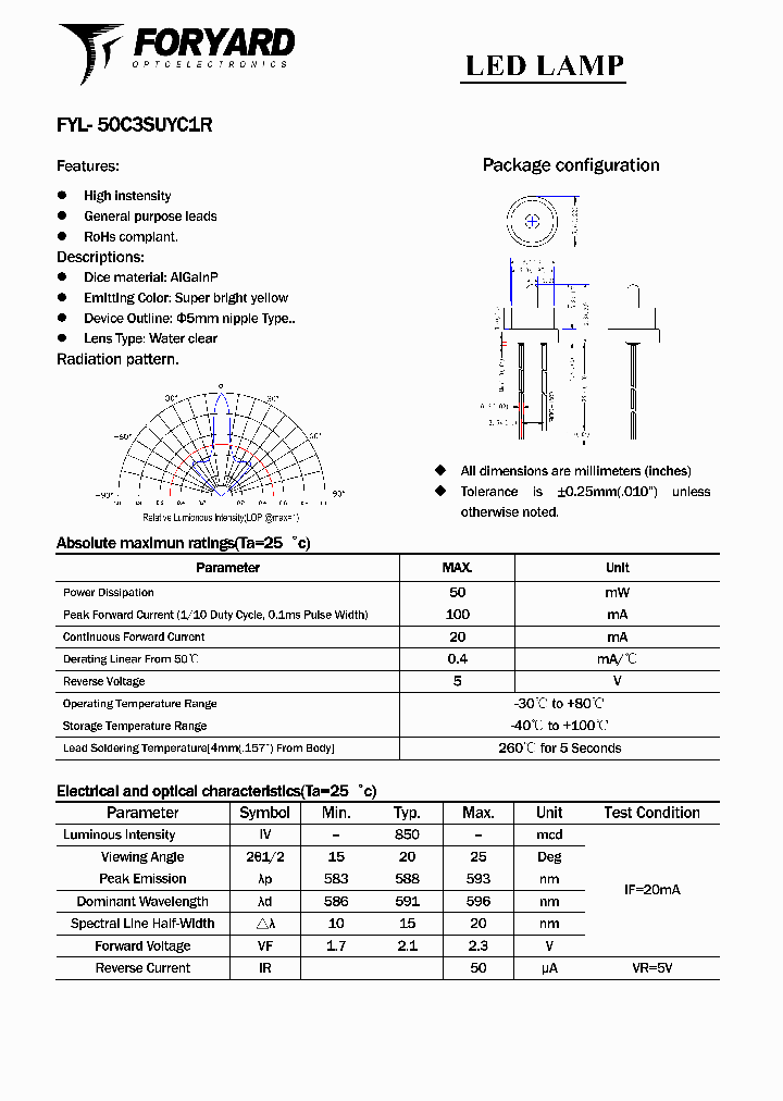 FYL-50C3SUYC1R_4976124.PDF Datasheet