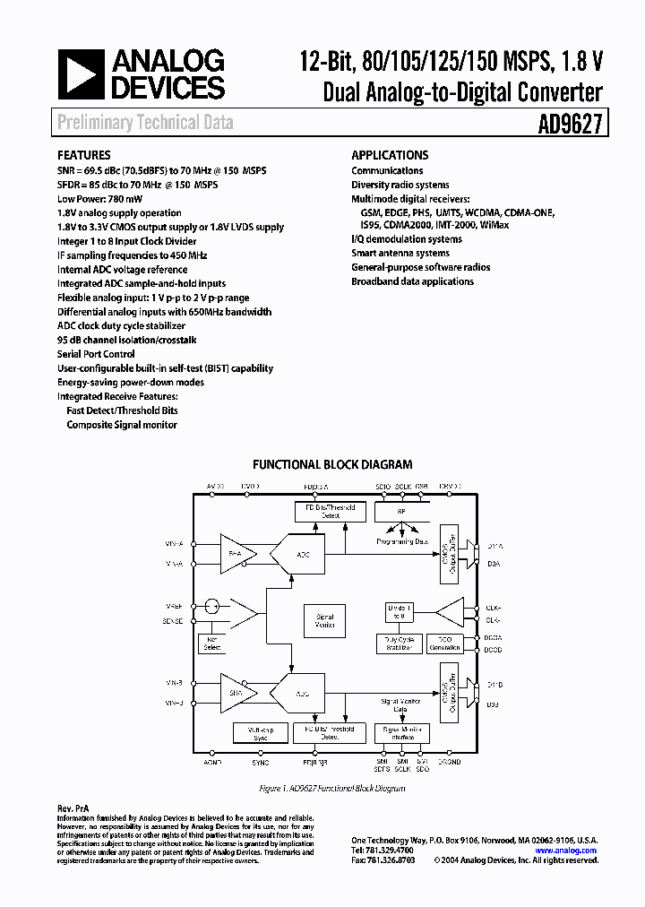 AD9627BCPZ-125_4976218.PDF Datasheet