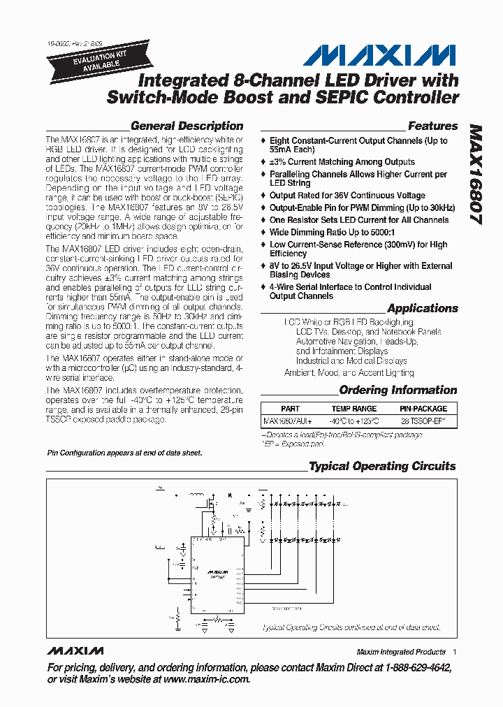 MAX16807AUI_4976539.PDF Datasheet