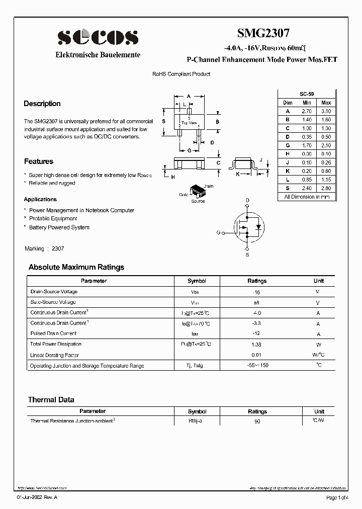 SMG2307_4977197.PDF Datasheet