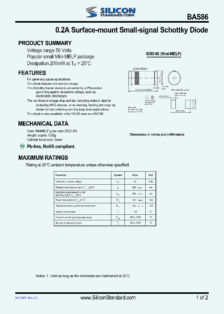 BAS86_4977857.PDF Datasheet