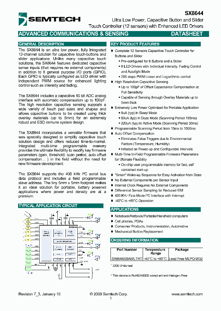 SX8644I05AWLTRT_4978478.PDF Datasheet