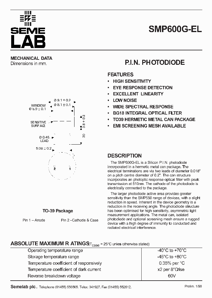 SMP600G-EL_4979301.PDF Datasheet