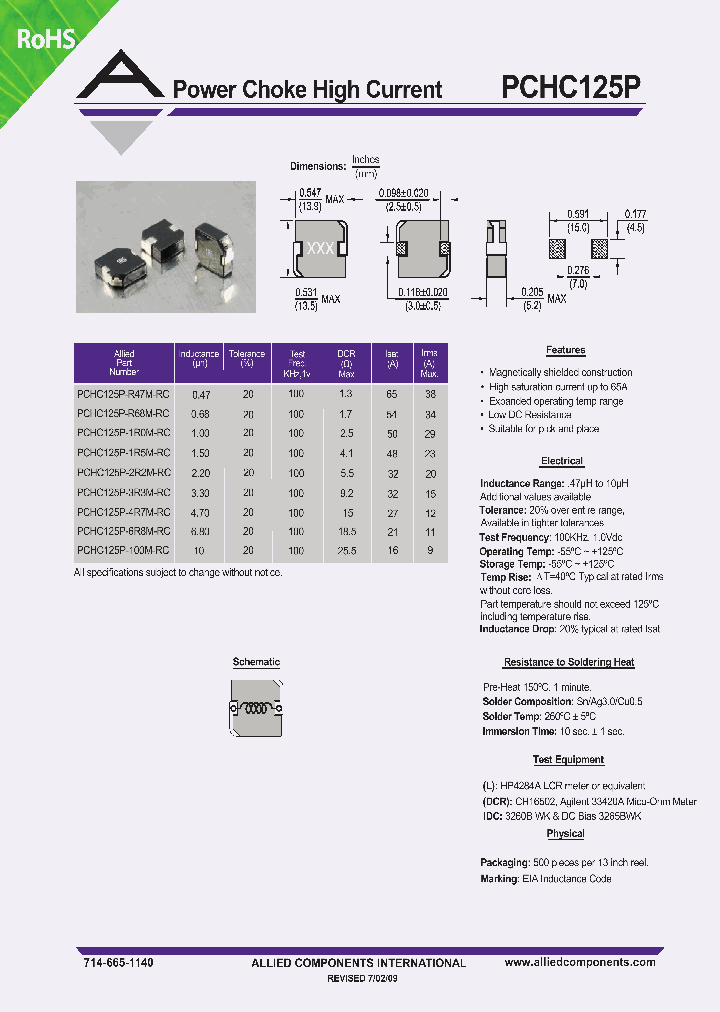 PCHC125P-100M-RC_4980385.PDF Datasheet