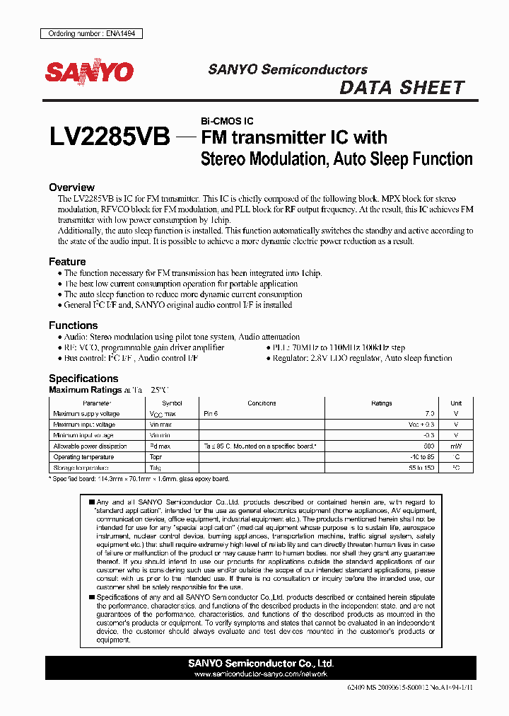 LV2285VB_4980785.PDF Datasheet