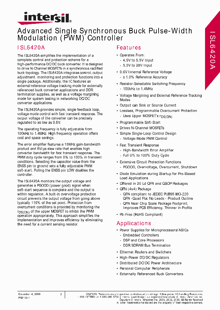 ISL6420AIRZ_4982170.PDF Datasheet