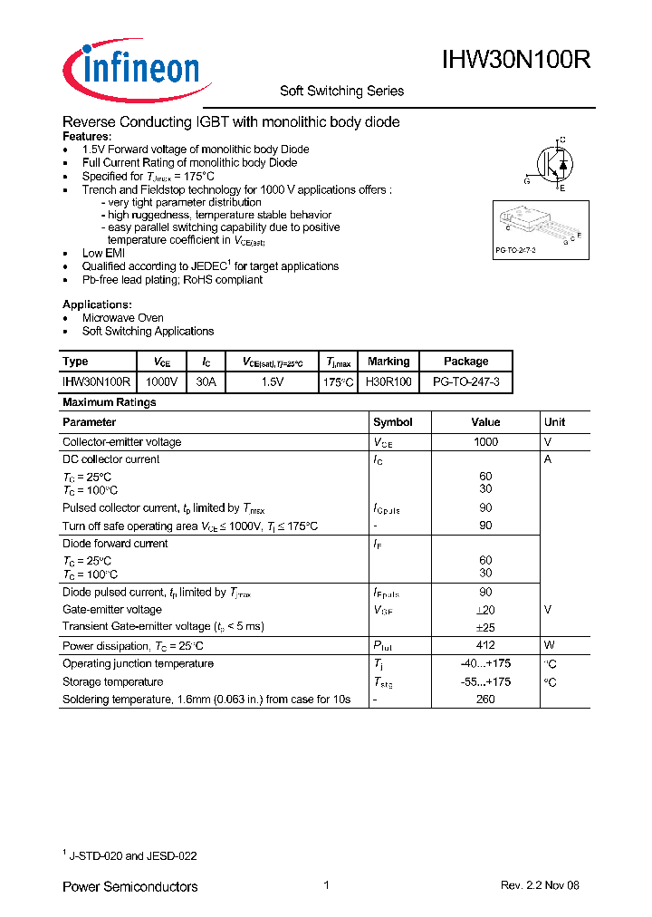 IHW30N100R_4982854.PDF Datasheet