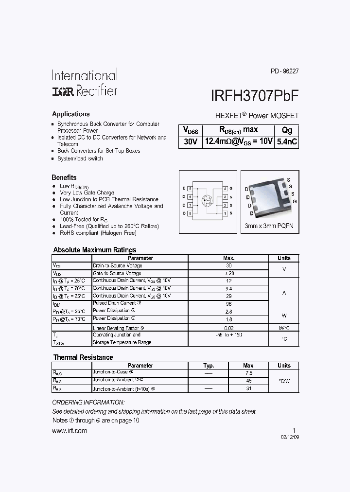 IRFH3707PBF_4983549.PDF Datasheet