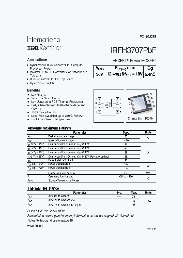 IRFH3707PBF10_4983550.PDF Datasheet