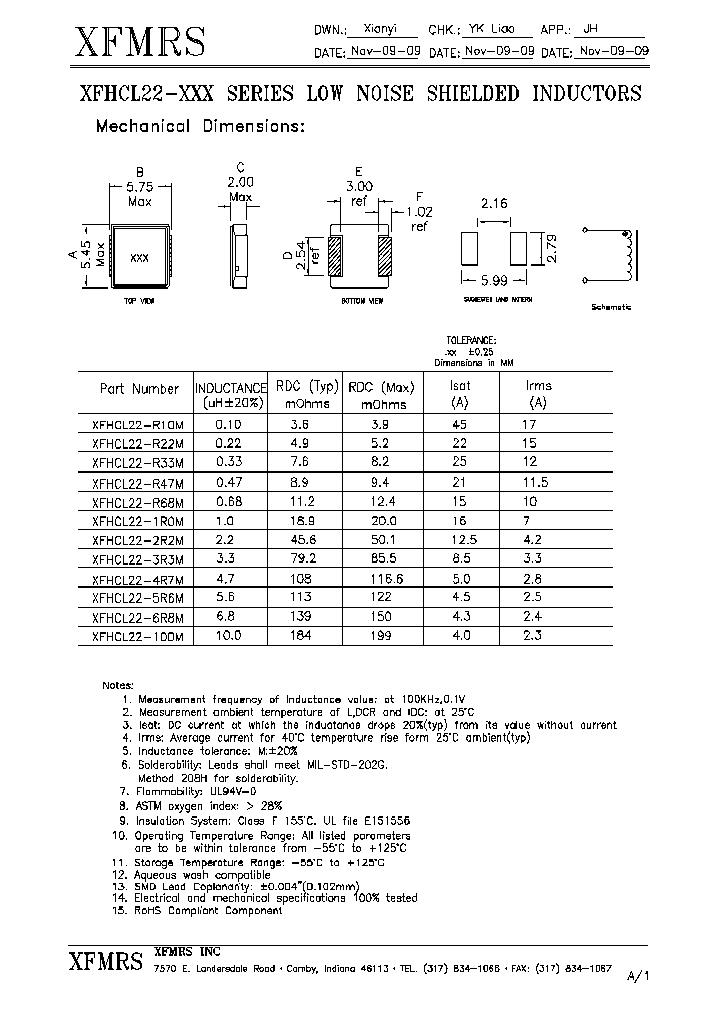 XFHCL22-100M_4984145.PDF Datasheet