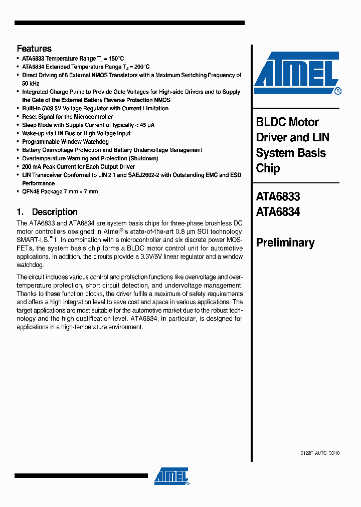 ATA6834-PLQW_4984365.PDF Datasheet