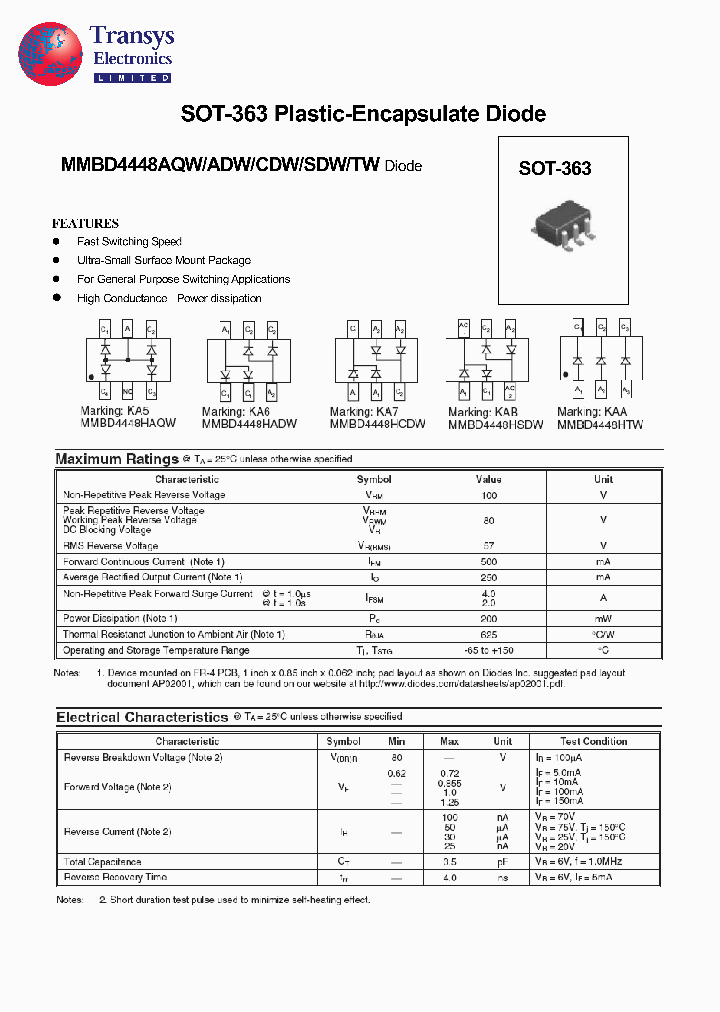 MMBD4448CDW_4984688.PDF Datasheet