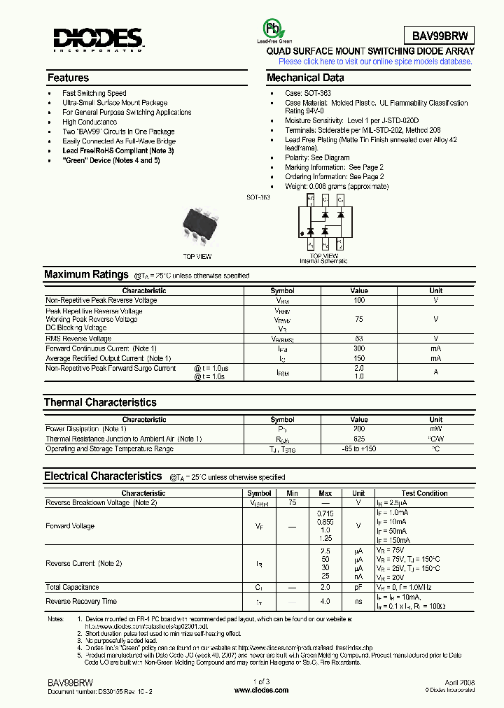 BAV99BRW08_4985101.PDF Datasheet
