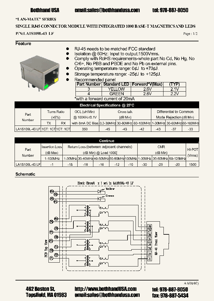 LA1S109L-43LF_4985782.PDF Datasheet