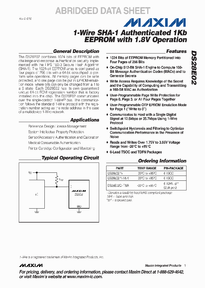 DS28E02_4988034.PDF Datasheet