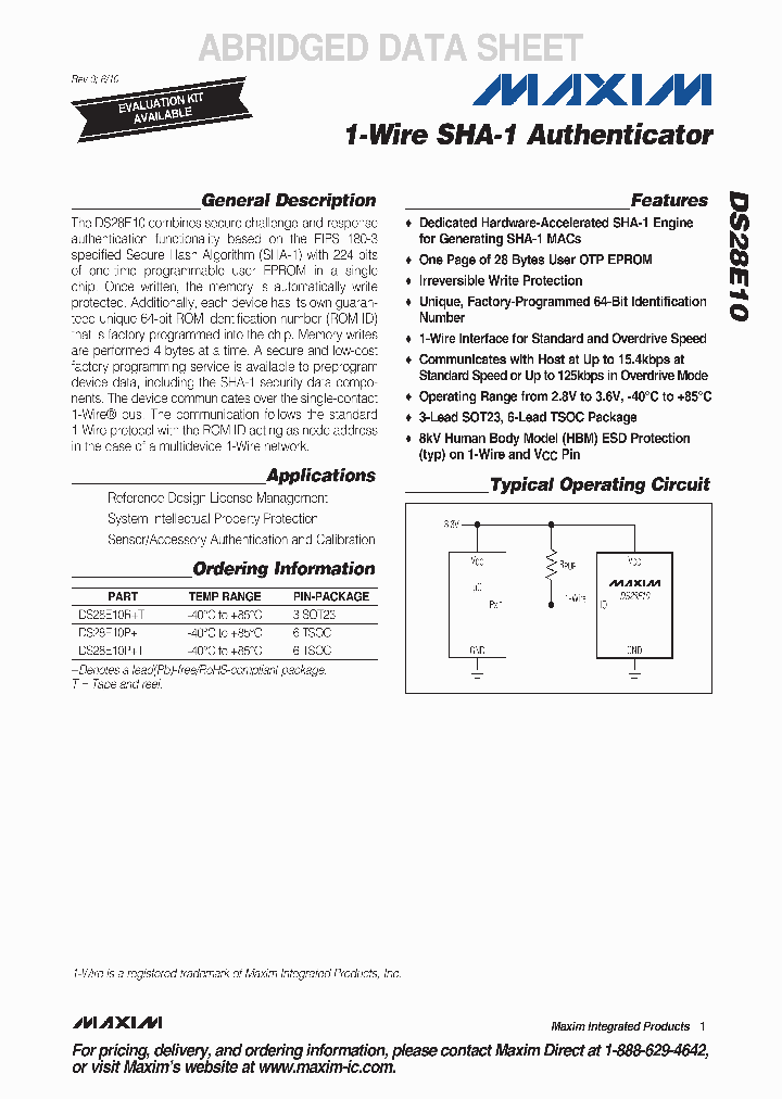 DS28E10_4988038.PDF Datasheet