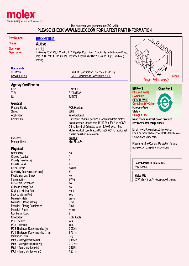 0039301041_4988344.PDF Datasheet