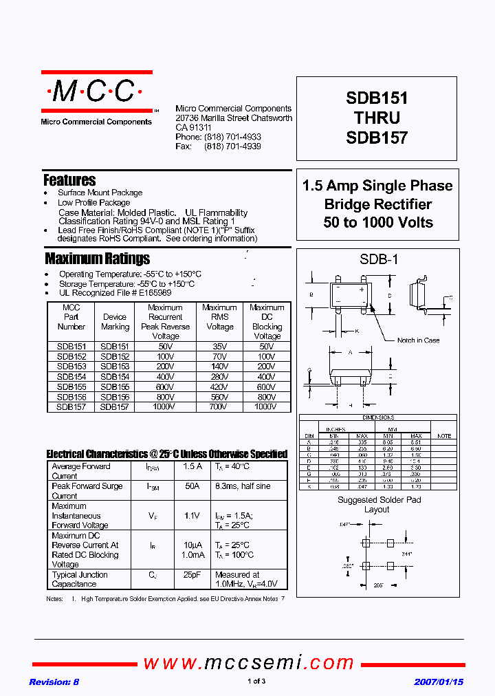 SDB156-BP_4988821.PDF Datasheet