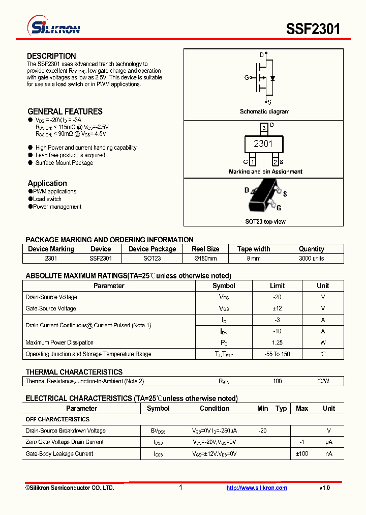 SSF2301_4989542.PDF Datasheet