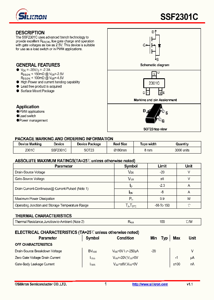 SSF2301C_4989545.PDF Datasheet