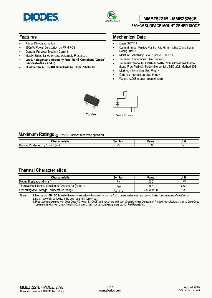 MMBZ5221B10_4990174.PDF Datasheet