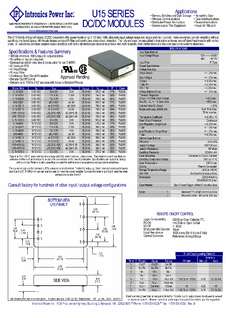 U15-12T5-12_4990352.PDF Datasheet