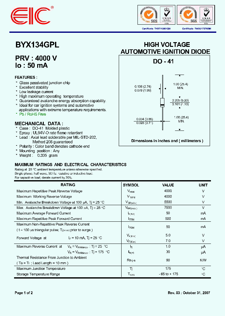 BYX134GPL_4990428.PDF Datasheet