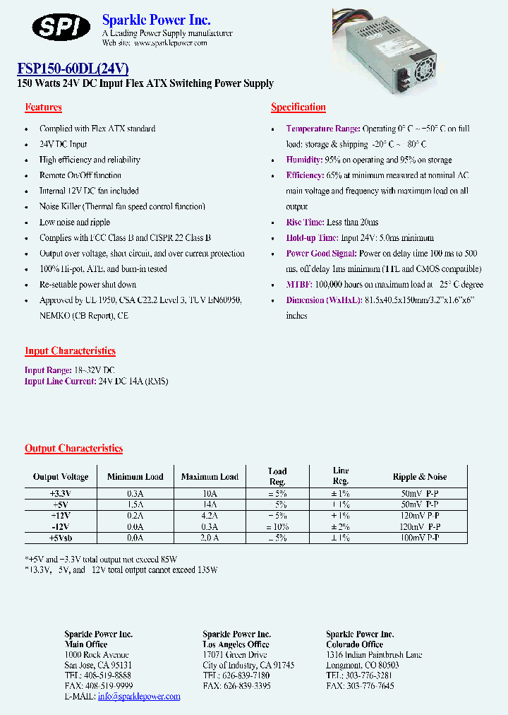FSP150-60DL_4991316.PDF Datasheet