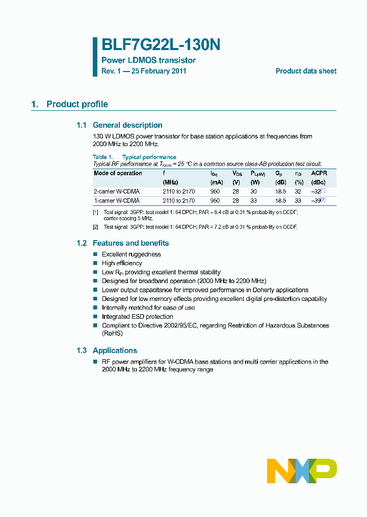 BLF7G22L-130N_4991416.PDF Datasheet