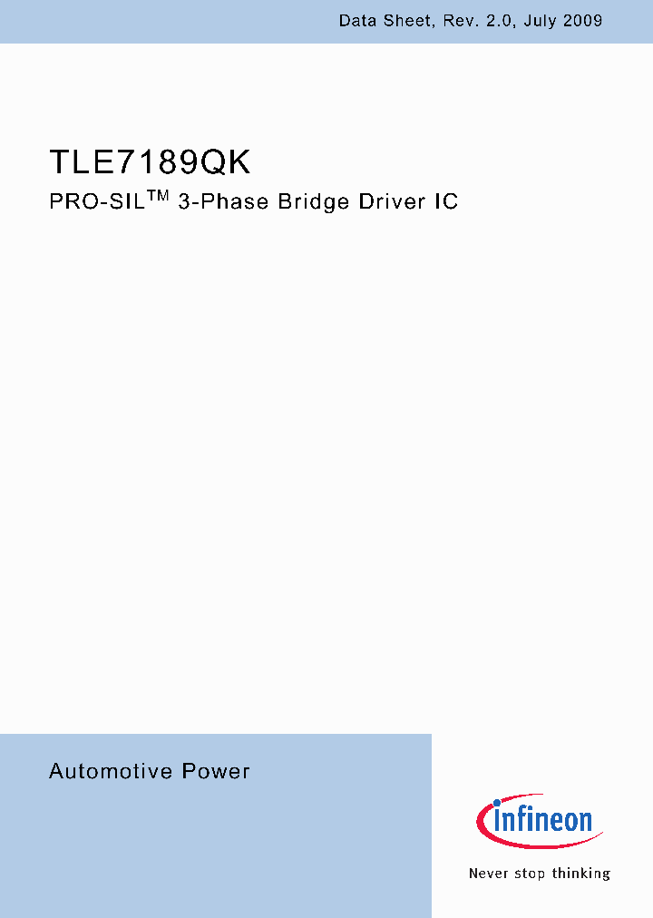 TLE7189QK_4991565.PDF Datasheet