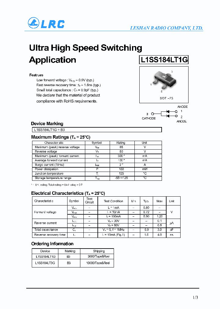 L1SS184LT1G_4991835.PDF Datasheet