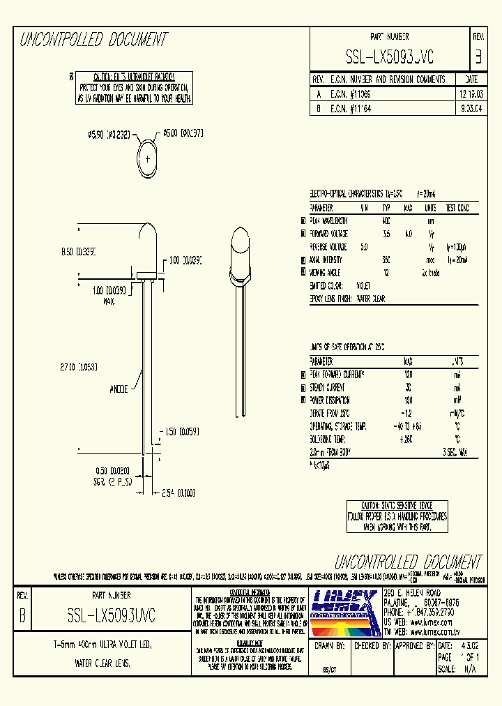 SSL-LX5093UVC_4992282.PDF Datasheet