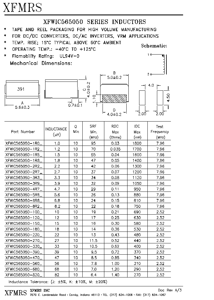XFWIC565050_4992434.PDF Datasheet