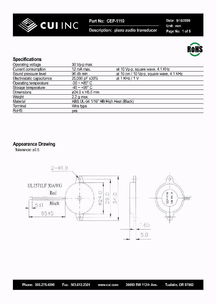 CEP-1110_4993108.PDF Datasheet