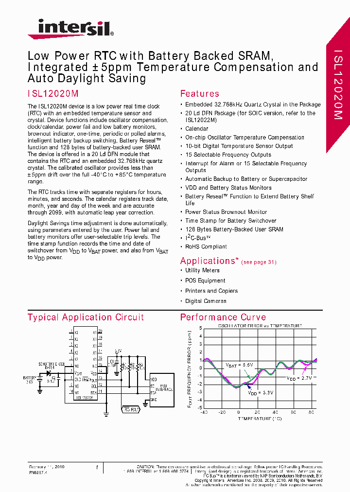 ISL12020MIRZ_4993193.PDF Datasheet