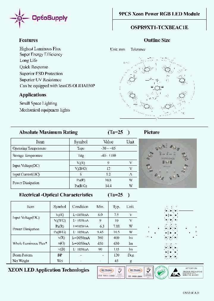 OSPR9XT1-TCXBEAC1E_4993611.PDF Datasheet
