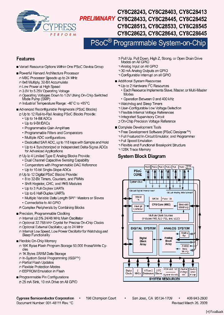 CY8C28643_4993666.PDF Datasheet