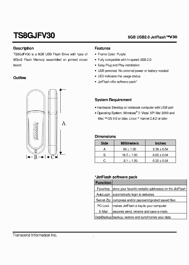 TS8GJFV30_4993682.PDF Datasheet