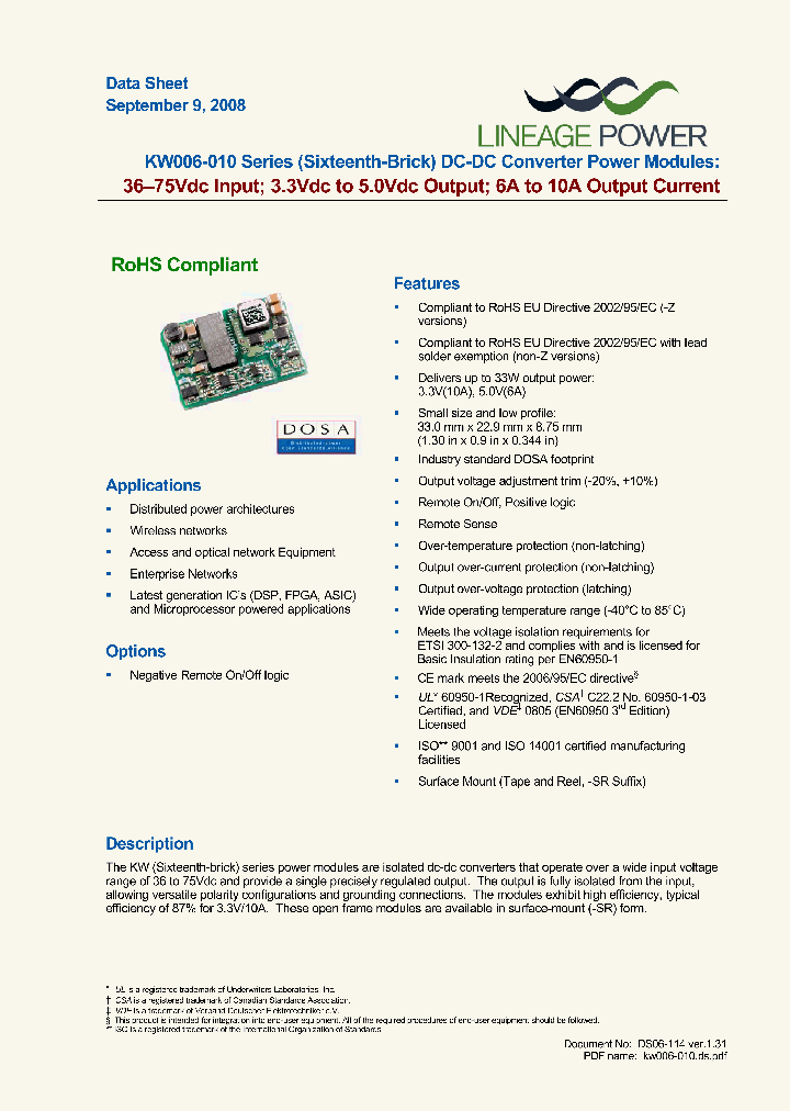 KW006A0A41-SR_4993812.PDF Datasheet