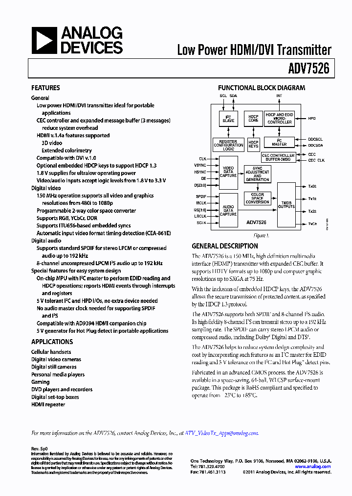 ADV7526_4994339.PDF Datasheet