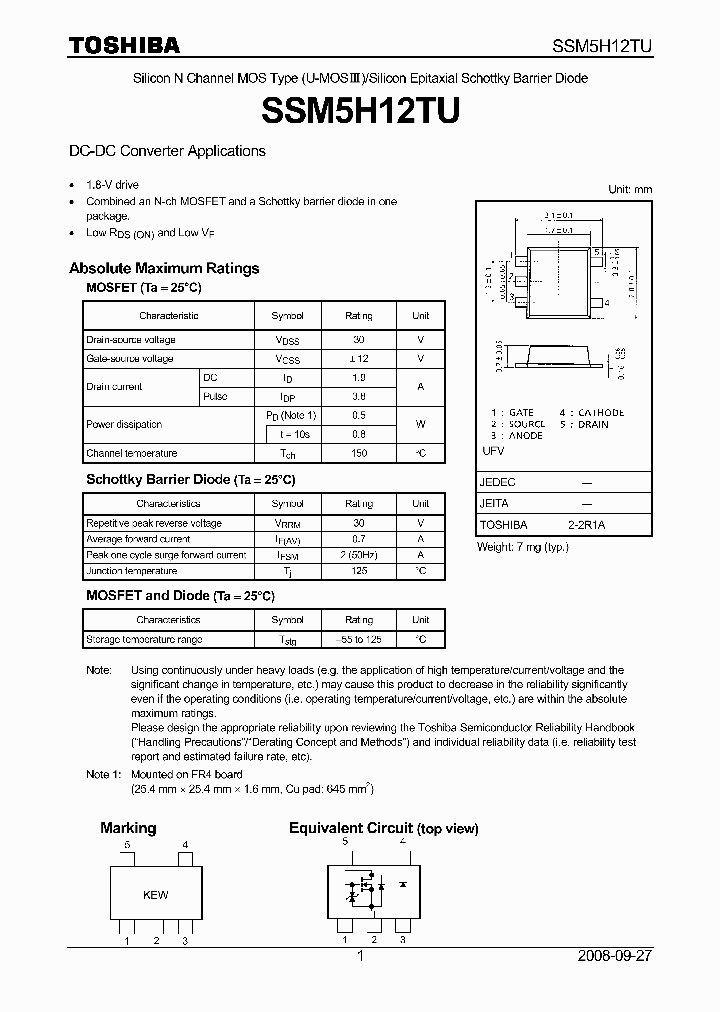 SSM5H12TU_4994512.PDF Datasheet