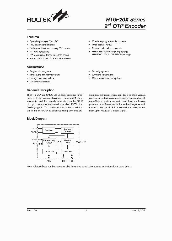 HT6P20X10_4994546.PDF Datasheet