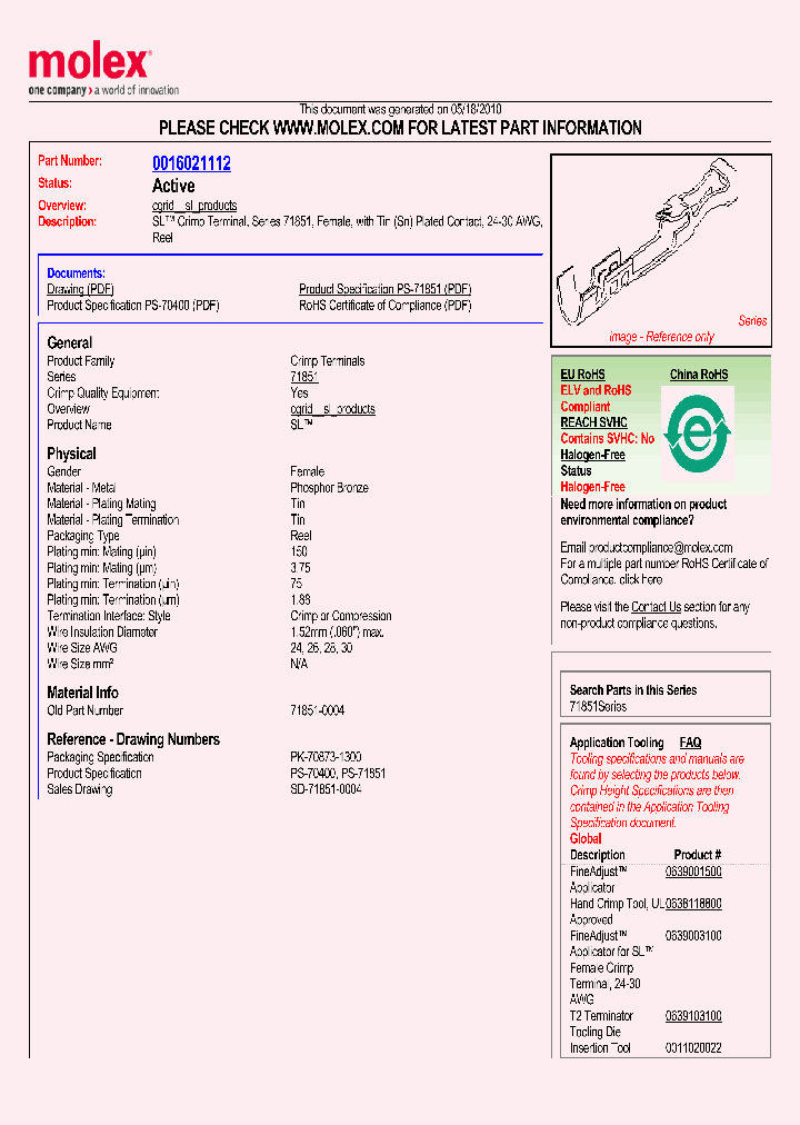 71851-0004_4994640.PDF Datasheet