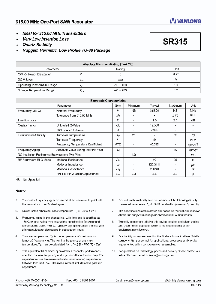 SR315_4994991.PDF Datasheet